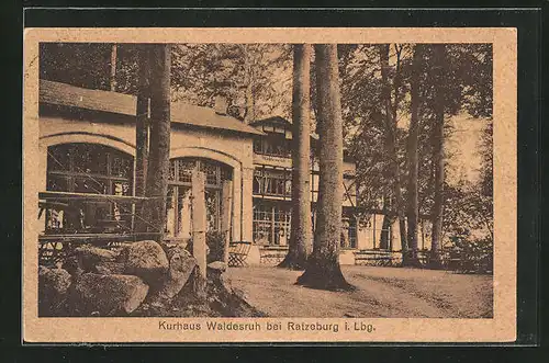 AK Ratzeburg i. Lbg., Hotel Kurhaus Waldesruh