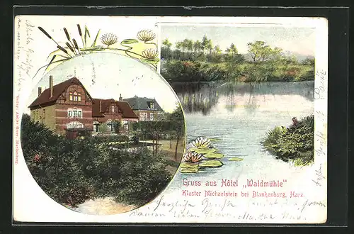 AK Blankenburg /Harz, Hotel Waldmühle beim Kloster Michaelstein
