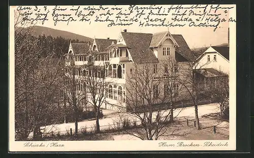 AK Schierke /Harz, Hotel Heim Brocken-Scheideck