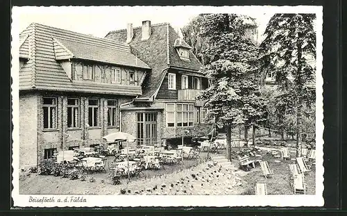 AK Beiseförth a. d. Fulda, Restaurant und Parkcafé von Georg Wenderoth