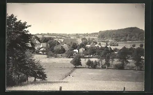 Foto-AK Dersau, ca. 1930, Panoramablick auf den Ort