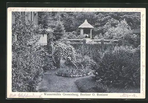 AK Scharbeutz, Wassermühle Gronenberg mit Garten