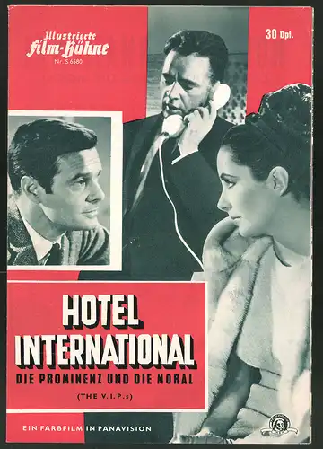 Filmprogramm IFB Nr. S 6580, Hotel International, Elizabeth Taylor, Richard Burton, Regie: Anthony Asquith