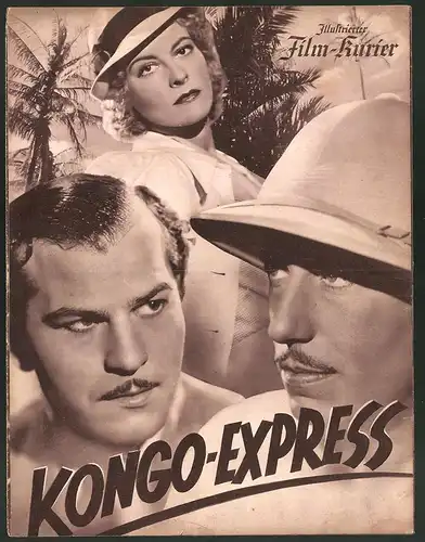 Filmprogramm IFK Nr. 3051, Kongo-Express, Marianne Hoppe, Willy Birgel, René Deltgen, Regie: Eduard v. Borsody