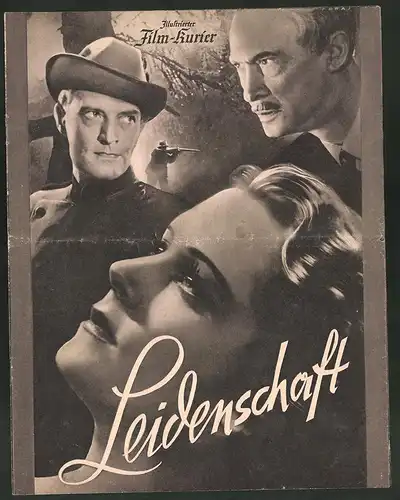 Filmprogramm IFK Nr. 3082, Leidenschaft, Olga Tschechowa, Hans Stüwe, Paul Otto, Regie: Walter Janssen