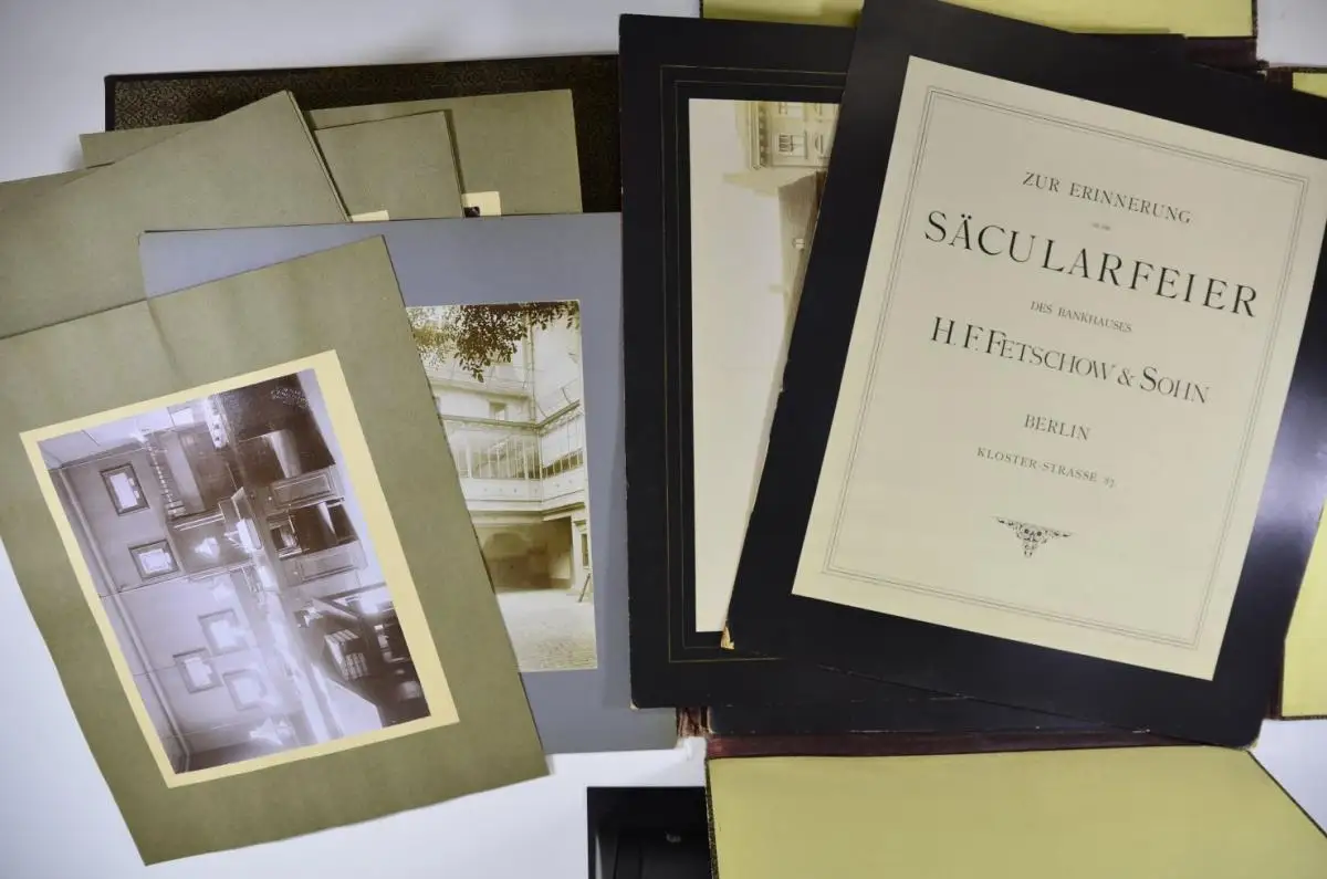 15 Fotografien F. Albert Schwartz, Berlin, Ansicht Berlin, Bankhaus Fetschow & Sohn, Klosterstrasse 87, 48 x 41cm 0