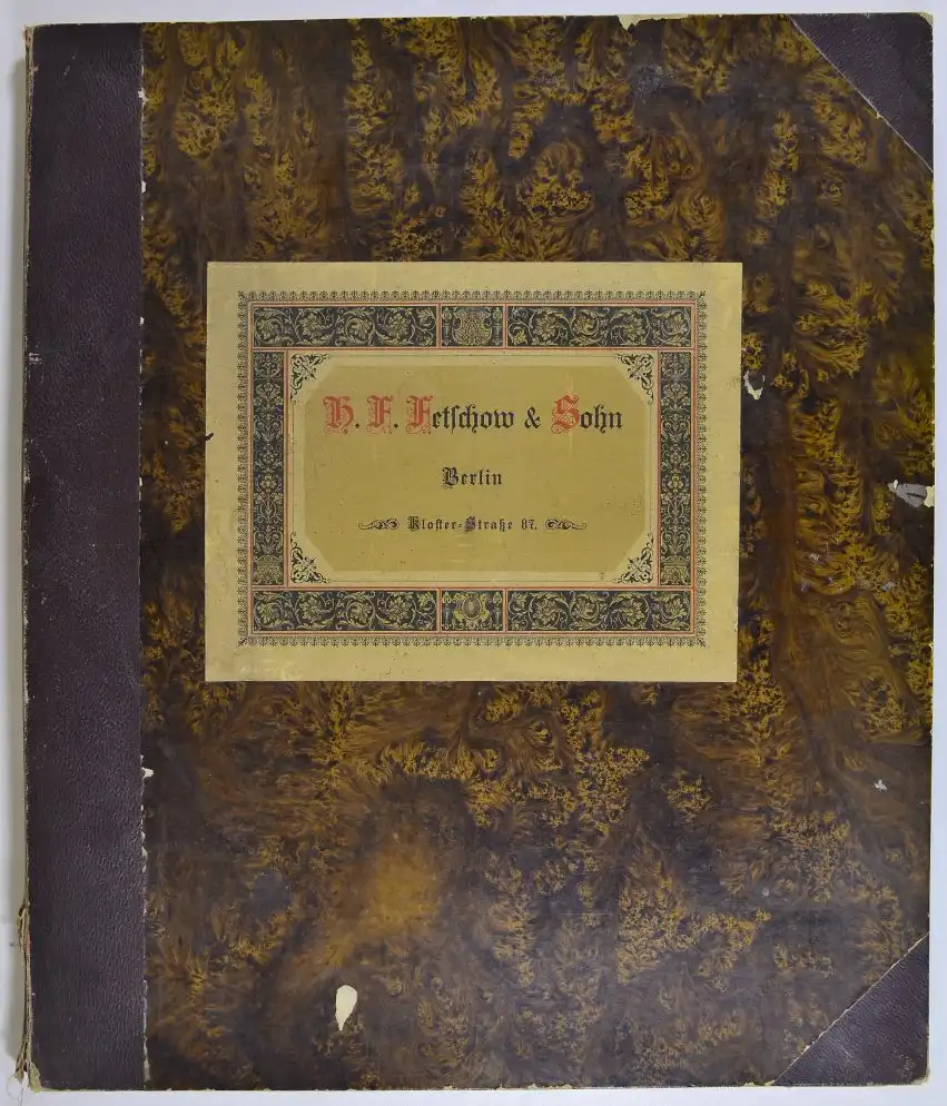 15 Fotografien F. Albert Schwartz, Berlin, Ansicht Berlin, Bankhaus Fetschow & Sohn, Klosterstrasse 87, 48 x 41cm 1