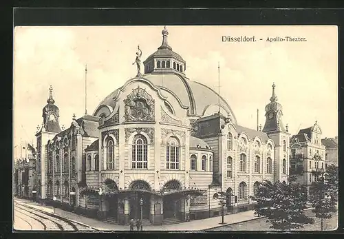 AK Düsseldorf, Strasse am Apollo-Theater