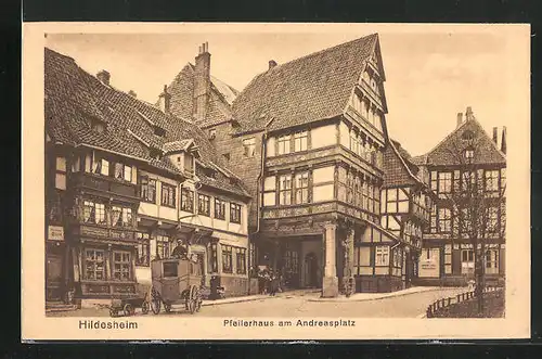 AK Hildesheim, Pfeilerhaus am Andreasplatz