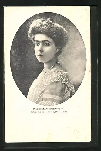 AK Portrait Prinzessin Margareta von Schweden