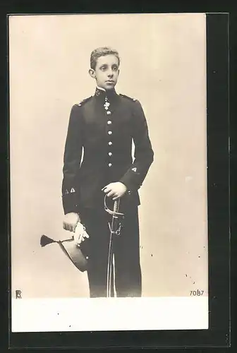 AK Alfonso XIII. von Spanien in Uniform