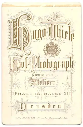 Fotografie Hugo Thiele, Dresden, Agerstr. 81, Hübsche Frau mit Halskette im Kleid