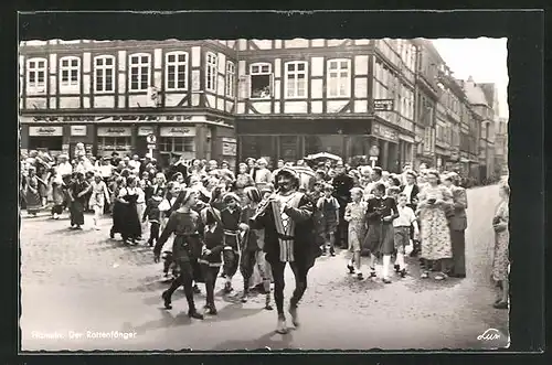 AK Hameln, Rattenfängerschauspiel im Stadtbild