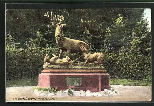 AK Friedrichsruh, Denkmal Hirschgruppe