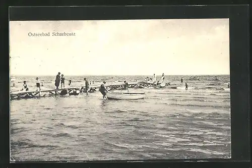 AK Scharbeutz, Badende in der Ostsee