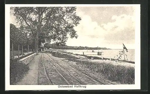 AK Haffkrug, Sandweg entlang des Strandes