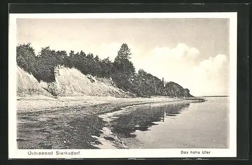 AK Sierksdorf, Blick auf das Hohe Ufer