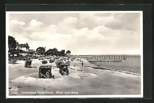 AK Scharbeutz, Blick vom Wald auf den Strand