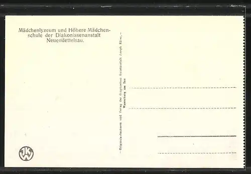 AK Neuendettelsau, Mädchenlyzeum und Höhere Mädchenschule der Diakonissenanstalt, Schulküche