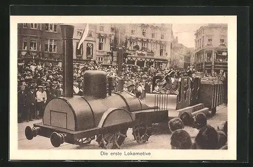 AK Lübeck, 700 Jahr Feier, Die erste Lokomotive