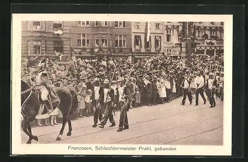 AK Lübeck, 700 Jahr Feier, Franzosen, Schlachtermeister Prahl, gebunden