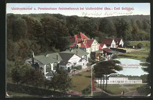 AK Wolfenbüttel, Waldrestaurant Antoinettenruh, Bes. Emil Beilicke