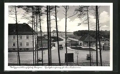 AK Bergen, Truppenübungsplatz, Eingang zu den Kasernen