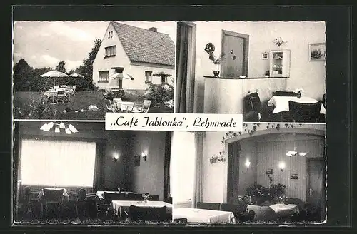 AK Lehmrade, Innen- und Aussenansichten vom Cafe Jablonka