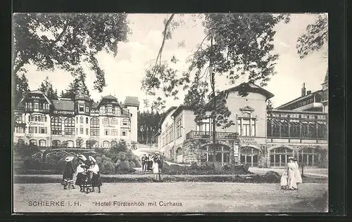 AK Schierke i. H., Hotel Fürstenhöh mit Curhaus