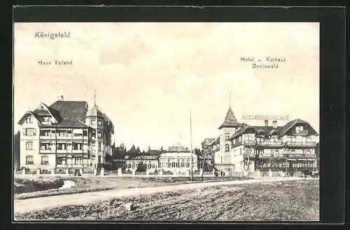 AK Königsfeld, Hotel und Kurhaus Doniswald & Haus Voland