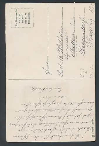 Leporello-AK Leipzig, Briefträger mit Ansichten in der Posttasche, Zoologischer Garten, Universitätsbibliothek