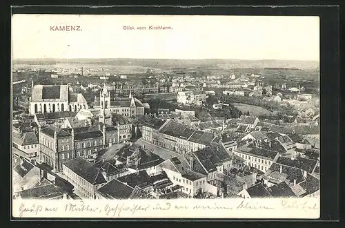 AK Kamenz, Blick vom Kirchturm