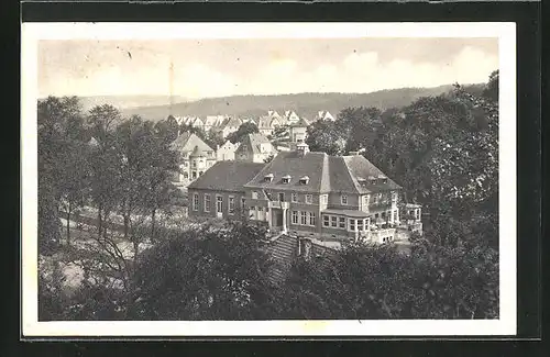AK Berggiesshübel, Blick auf das Kurhôtel und den neuen Stadtteil
