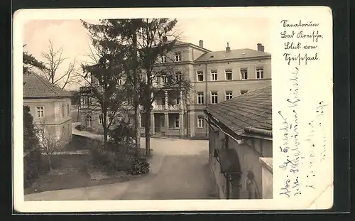 AK Bad Kreischa, Sanatorium, Blick vom Speisesaal