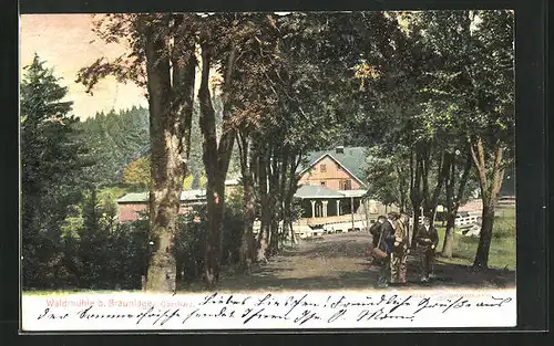 AK Braunlage i. Harz, Weg zum Hotel Waldmühle