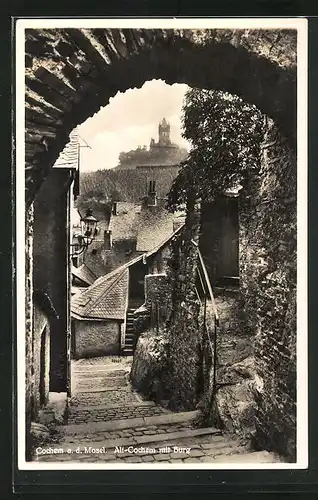 AK Cochem a. d. Mosel, Alt-Cochem mit Burg