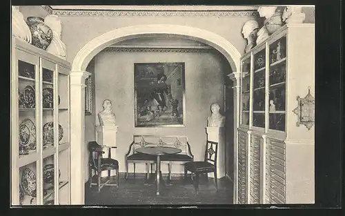 AK Weimar, Goethehaus, Majoliken-Zimmer