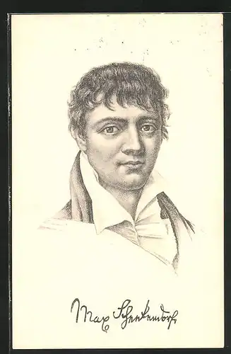 AK Porträtbild von Maximilian von Schenkendorf, lyrischer Dichter