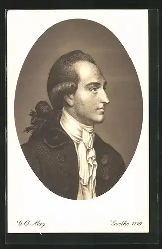 AK Porträtbild von Goethe 1779