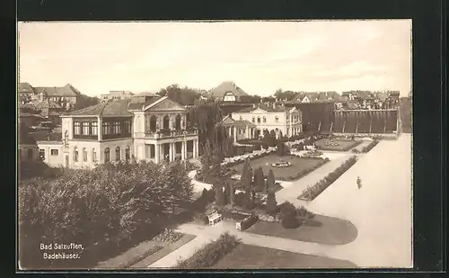 AK Bad Salzuflen, Blick auf die Badehäuser