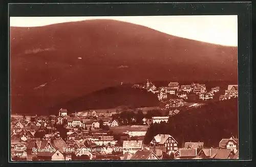 AK Braunlage / Oberharz, Totale mit Wurmberg