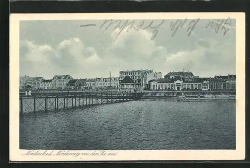 AK Norderney, Blick von der See aus