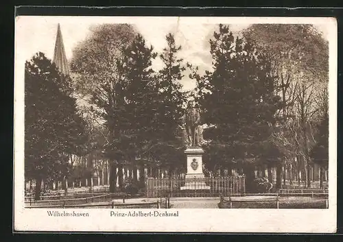 AK Wilhelmshaven, Prinz-Adalbert-Denkmal
