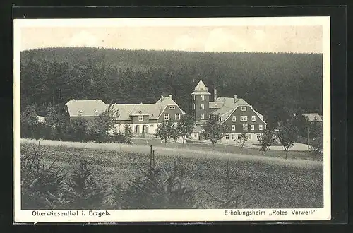 AK Oberwiesenthal i. Erzgeb., Hotel Rotes Vorwerk