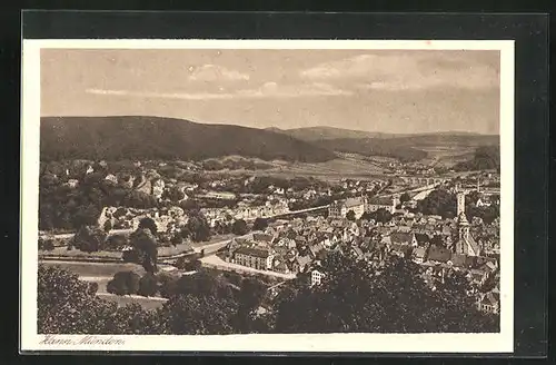 AK Hann. Münden, Panoramablick vom Berg