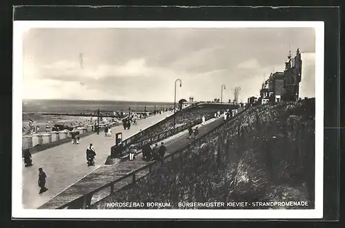 AK Borkum / Nordsee, Bürgermeister Kieviet-Promenade