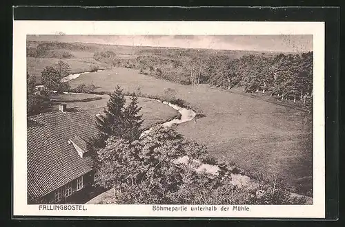 AK Fallingbostel, Böhmepartie unterhalb der Mühle