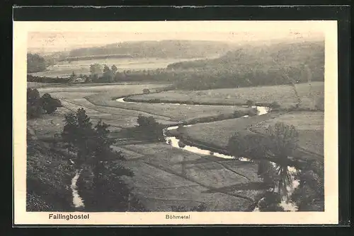 AK Fallingbostel, Panoramablick ins Böhmetal