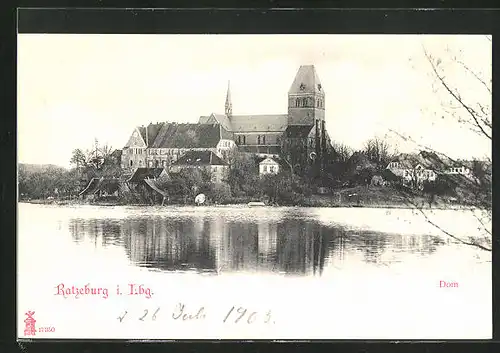 AK Ratzeburg i. Lbg., Blick zum Dom