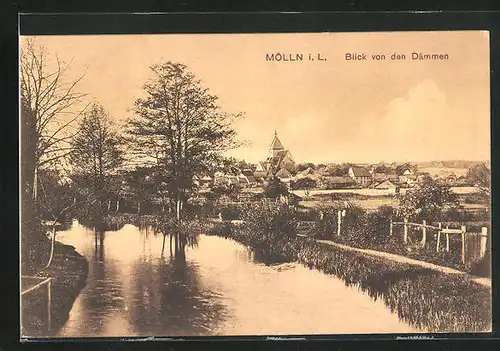 AK Mölln i. L., Blick von den Dämmen